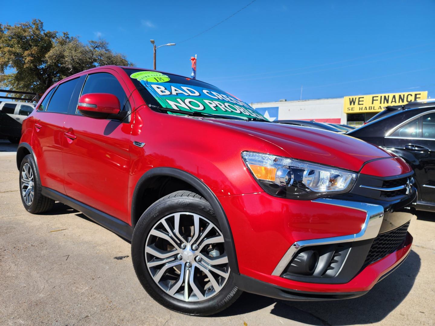 2018 RED Mitsubishi Outlander Sport ES (JA4AP3AU2JZ) with an 2.0L L4 DOHC 16V engine, CVT transmission, located at 2660 S.Garland Avenue, Garland, TX, 75041, (469) 298-3118, 32.885551, -96.655602 - Welcome to DallasAutos4Less, one of the Premier BUY HERE PAY HERE Dealers in the North Dallas Area. We specialize in financing to people with NO CREDIT or BAD CREDIT. We need proof of income, proof of residence, and a ID. Come buy your new car from us today!! This is a Very clean 2018 MITSUBISHI OU - Photo#0